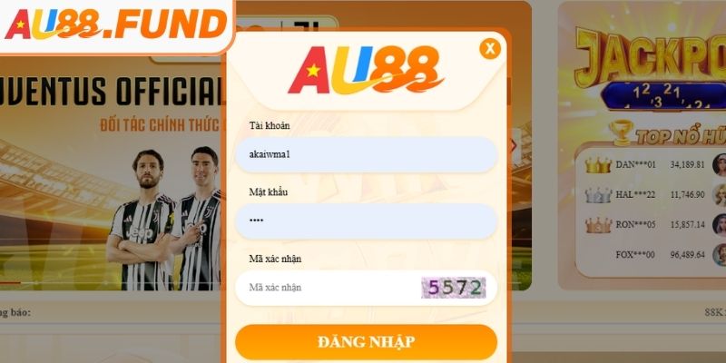 Cách đăng nhập tài khoản AU88 nhanh chóng trong 1 phút