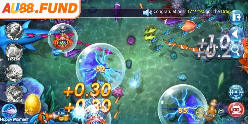 Vũ khí trong Vua Săn Cá AU88